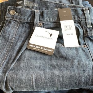 NWT Calvin Klein CK jeans dark wash 36x32
